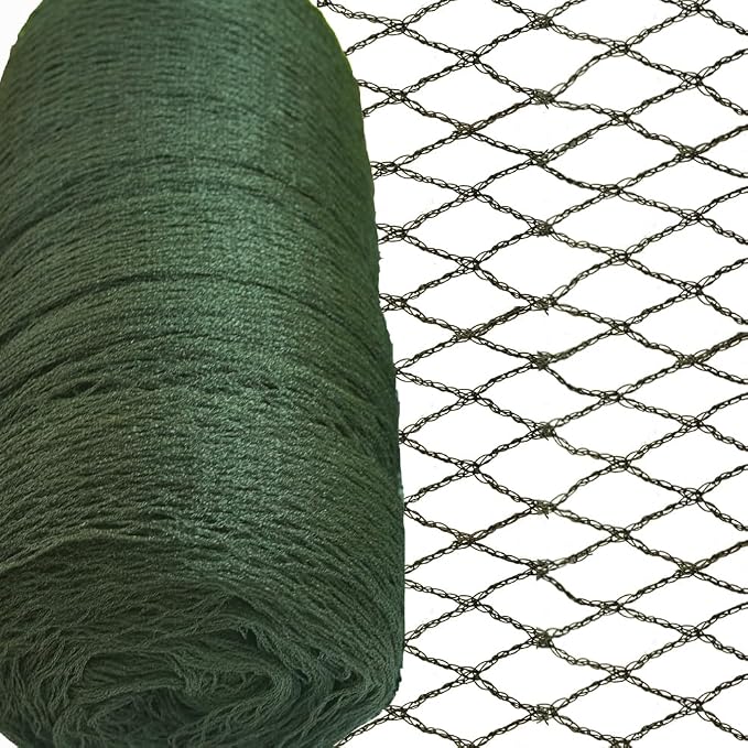 Bird Netting 10X10 FT, 1/2" Mesh, Strong Woven Garden Netting for Plants, Fruit Trees, Blueberry Bushes, Vegetables, Strawberry Protection, Against Bird, Deer, Squirres, Poultry, Small Animals