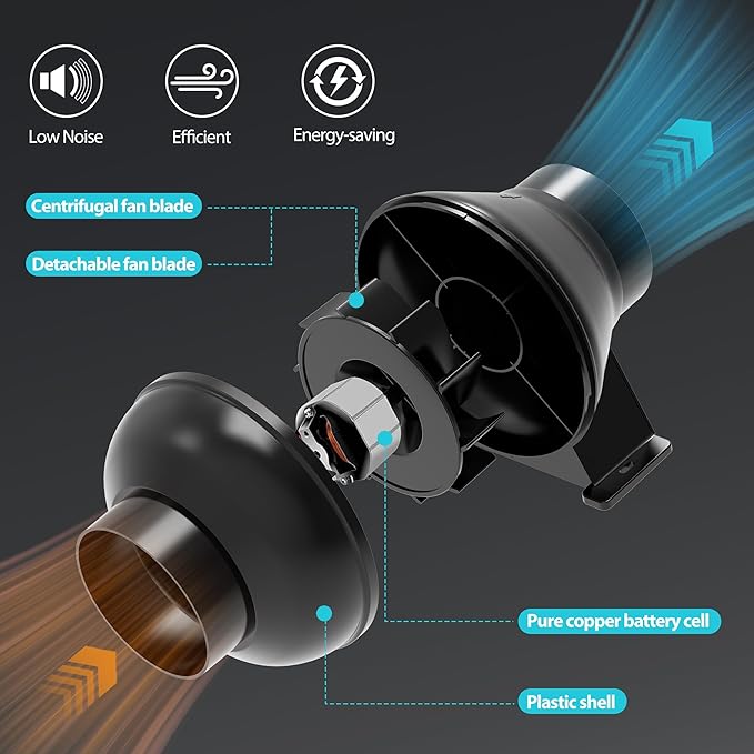 Toolazy 4 Inch Inline Fan with Speed Controller – ETL Listed, 195 CFM Quiet Duct Ventilation Fan for Grow Tent, Hydroponics, Greenhouse,Bathroom, Basement, HVAC – Black