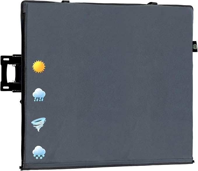 Outdoor TV Cover - All-Weather Waterproof Universal for 50 to 55 Inch TVs