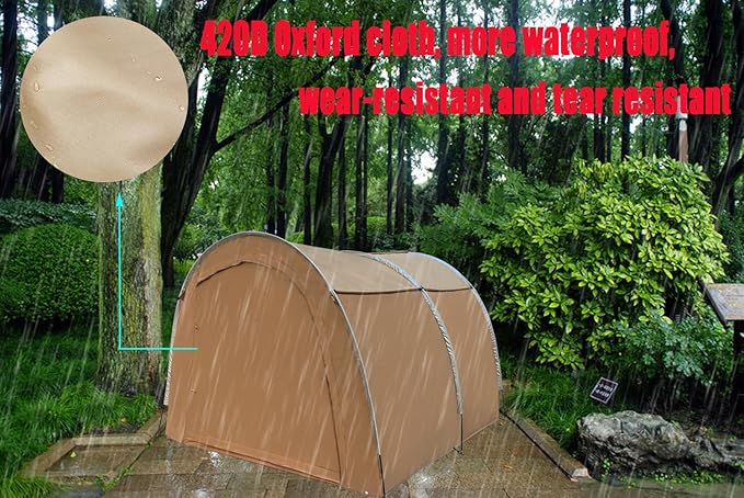 Bike Storage Shed Tent,Outdoor Portable Bicycle Storage Sheds with 420D Oxford Fabric Waterproof for 6-8 Bikes,Bike Covers Shelter for Motorcycle,Garden Tools,Toys,Lawn Mower