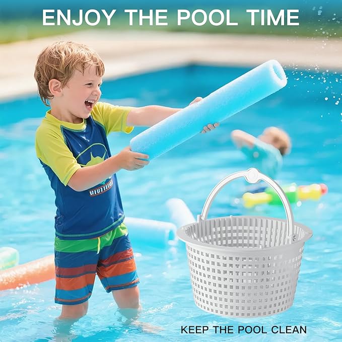 SPX1091C Skimmer Basket Compatible with Hayward Automatic Skimmers SP1091LX, SP1091WM, SP1091 WB736660 with Handle, Sturdy Pool Skimmer Basket, for Above Ground Pools