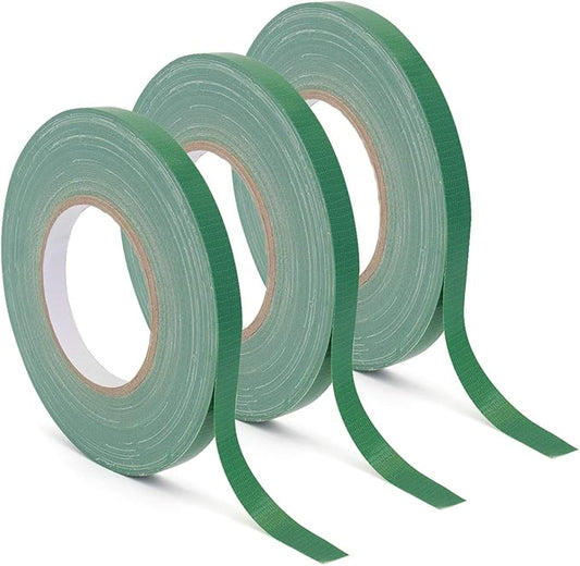 Royal Imports Floral Tape Green, Flower Stem Wrap Adhesive Waterproof Florist Tape for Decorative Bouquets Arranging and Crafts - 0.5" (60 Yd/180Ft) - 3 Rolls