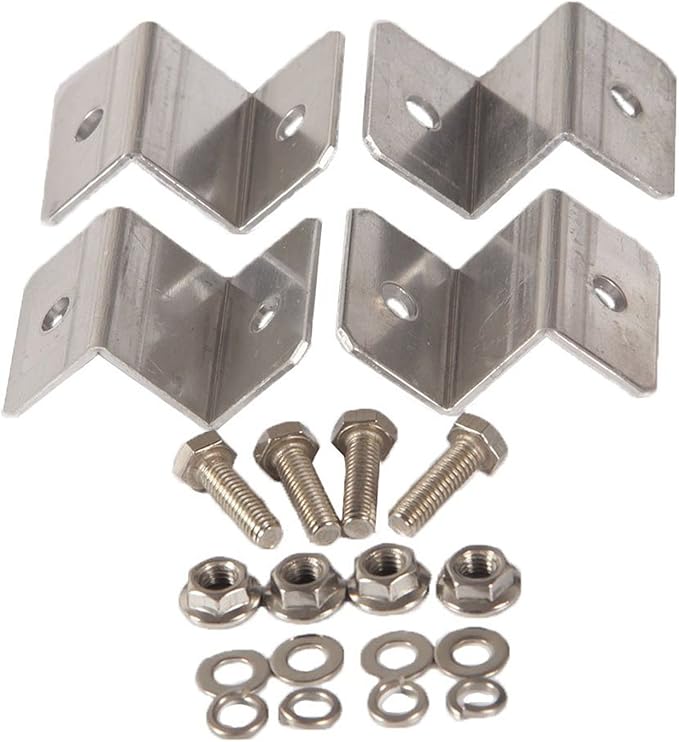 Solar Panel Mounting Kit for RV Roof,1.5 Inch Aluminum Z Brackets with Hardware for Boat Camper Van Off Grid,Supports Panels up to 80W