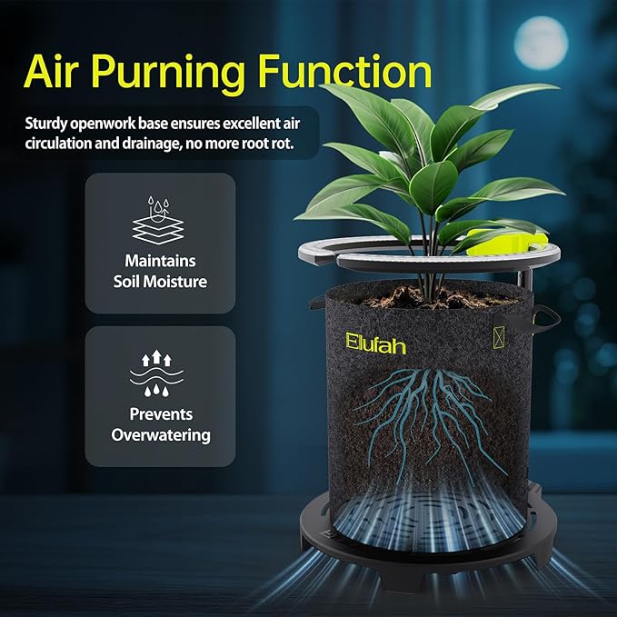 Saturn240 24W Under Canopy LED Grow Light, Full Spectrum Grow Lights for Indoor Plant Seeding/Veg/Bloom, Adjustable Height 12''-22'', 3-in-1 Controller Plant Light for 2x2ft Indoor Growing