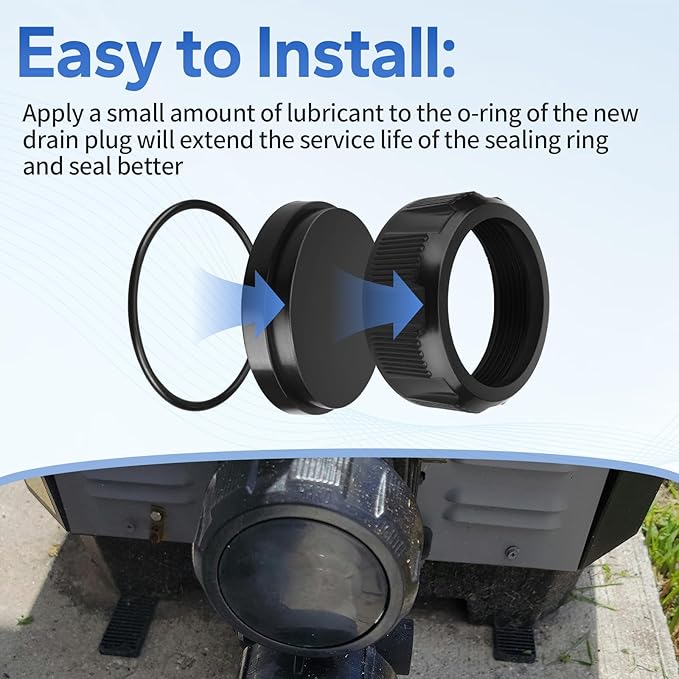 R0523000 Pool Filter Drain Cap for Zodiac Jandy DEV Series D.E Filter CS CV and CL Series Cartridge Filter, for Jandy Parts Salt Cell Cleaning Cap Replace CL340 CL460 CV460 CV580 DEV48 CS150 CS200