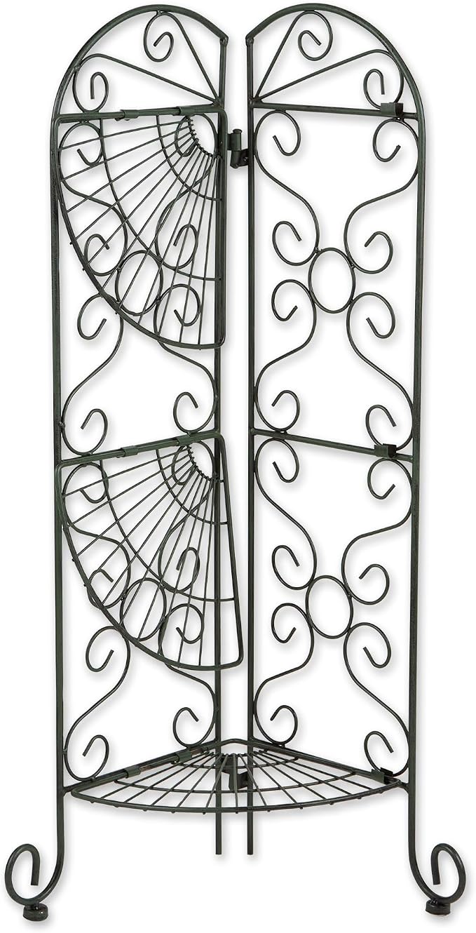 Zingz & Thingz Enchanting Secret Garden Collection Plant Stand, 12.5x9x30.25, Corner
