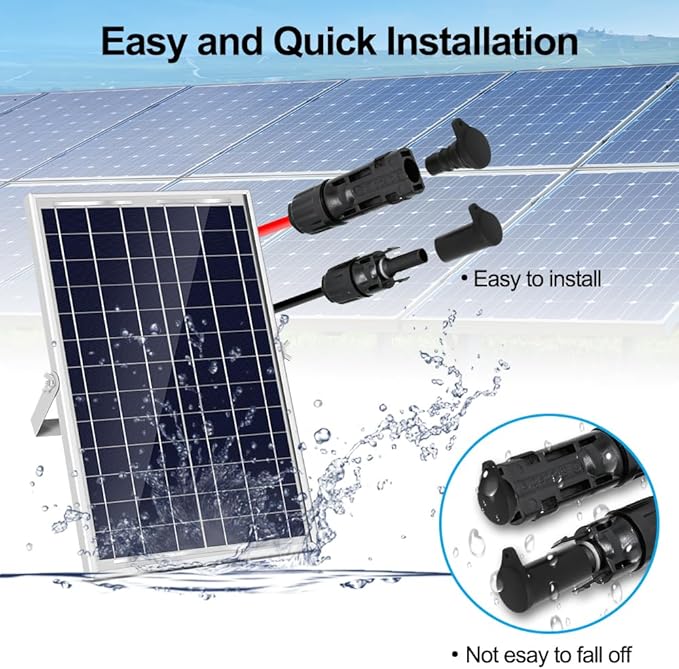 Solar Panel Connector Cap, 10 Pairs IP67 Silicone Dust and Waterproof, Male and Female Cap for Solar Connector, Solar Inverter