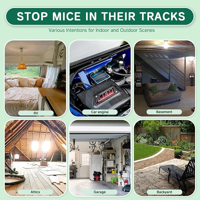 Rodent Mouse Repellent 28 pcs, Peppermint Oil Moth Balls for Mice Rats Deterrent, Natural Pest Control Mothballs for Rodents, Squirrels, Skunk, Mole, Gopher, Pets Safe, Indoor and Outdoor Use