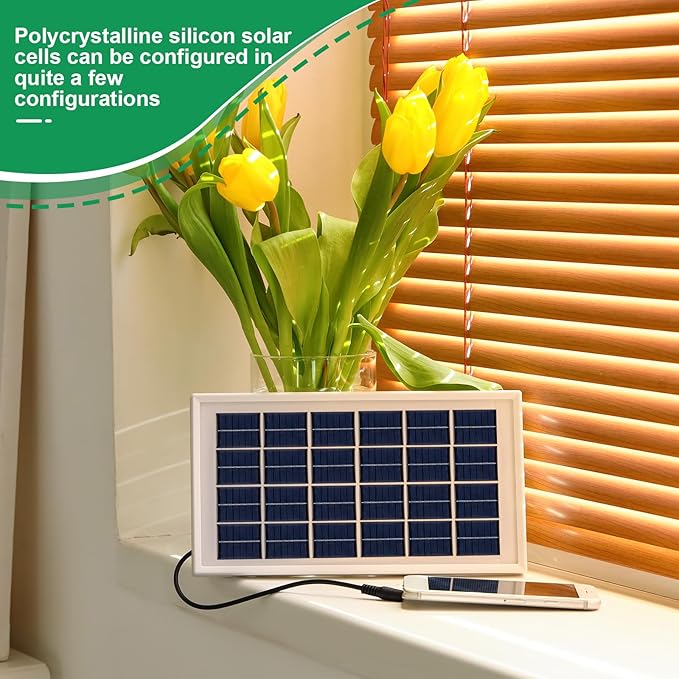 Kanayu 30 Pcs Small Solar Panels 3v 120ma Mini Polycrystalline Solar Cells DIY System Kits Epoxy Panel Module Photovoltaic Cells Charger 60 x 55 mm for Light Phone Charger Flashlight