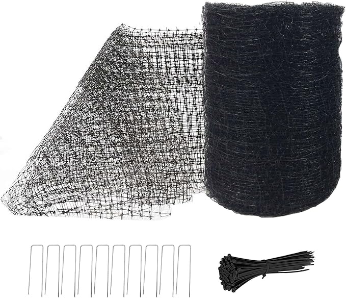 Feitore Deer Fence Netting, 7 x 100 Feet Anti Bird Deer Protection Net Reusable Protective Garden Netting for Plants Fruit Trees Vegetables Against Birds and Other Animals