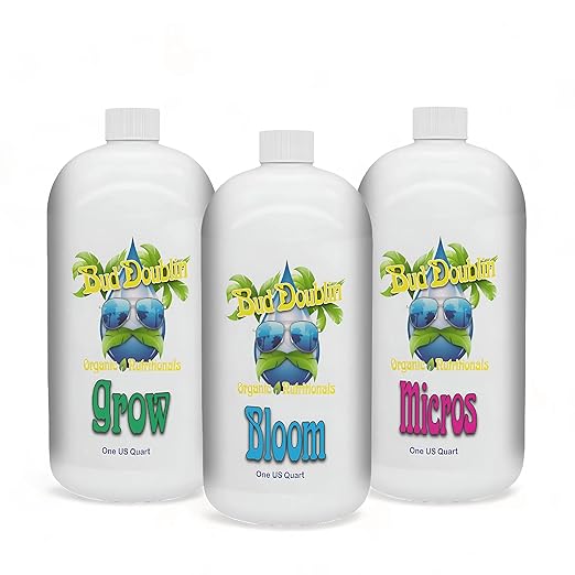 GS Plant Foods Bud Doublin - (Pack of 3-32oz Bottles) Premium Organic Plant Nutrients for Hydroponic Growth, Balanced Formula for Optimal Root Development, Easy to Use,1 Quart Each