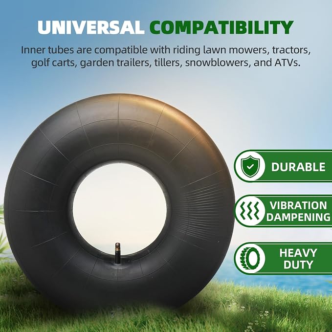 AR-PRO (2-Pack) 20x8.00-8, 20x8-8, 20x10.00-8, 20x10-8 Inner Tubes with TR-13 Straight Valve Stem - Replacement Lawn Mower Tire Tubes - Suitable for Mower/Tractor/Golf Cart/Garden Trailer and More