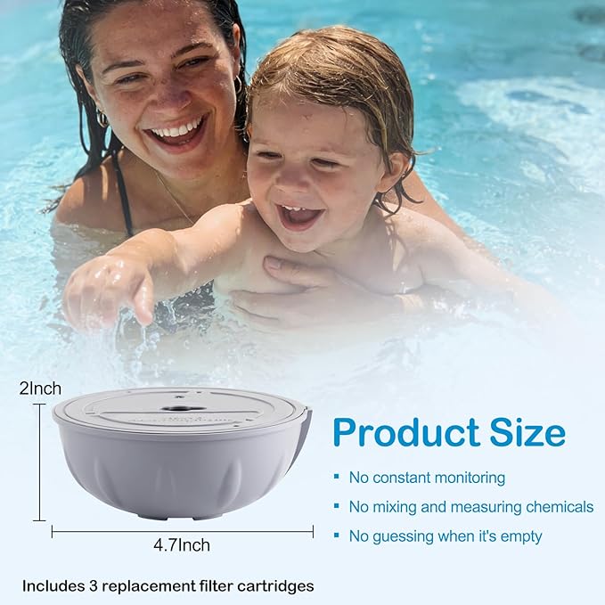 Hot Tub Replacement Cartridges, Compatible with Frog Ease Spa System, Floating Cartridges for Tubs & Spas, Water Treatment System for Hot Tubs up to 600 Gallons