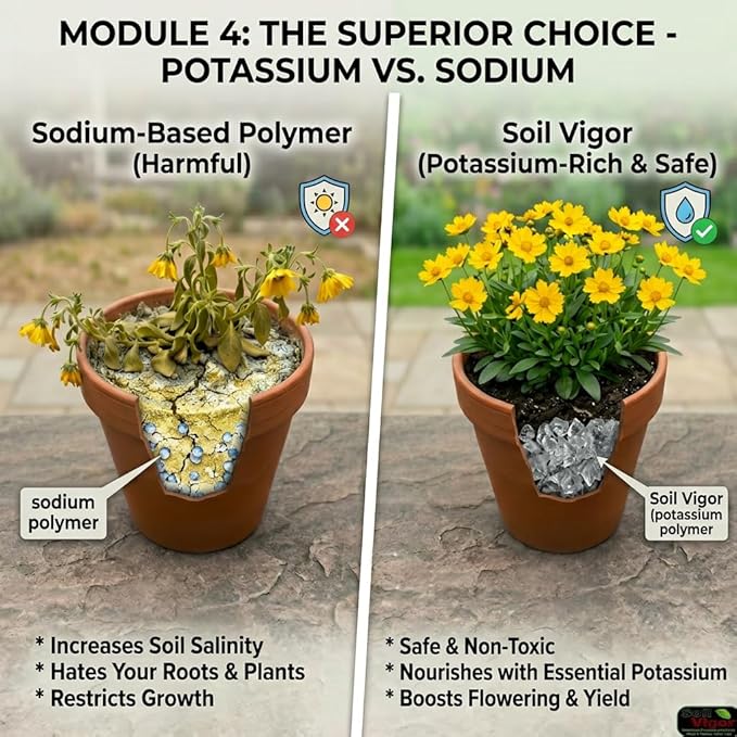 Super Absorbent Polymers Moisture and Fertilizers Keeper for Plants (1 Lb.)