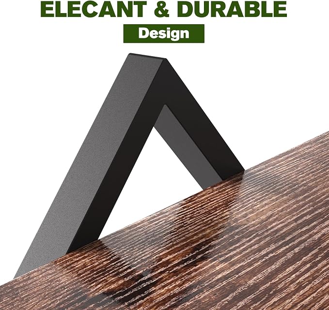 2 Pack Floating Wall Shelves Plant Holders, Brown | For Indoor Plants, Wall Mounted Plant Stand, For Small Plants, Multi-Room Use