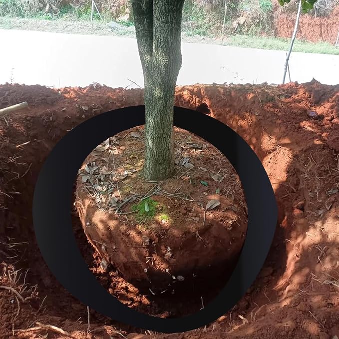 25ft x 24in x 60mil Tree Root Barrier for Landscaping & Protect Roads | Bamboo Barrier Heavy-Duty Root Blocker Rhizome Control Barrier