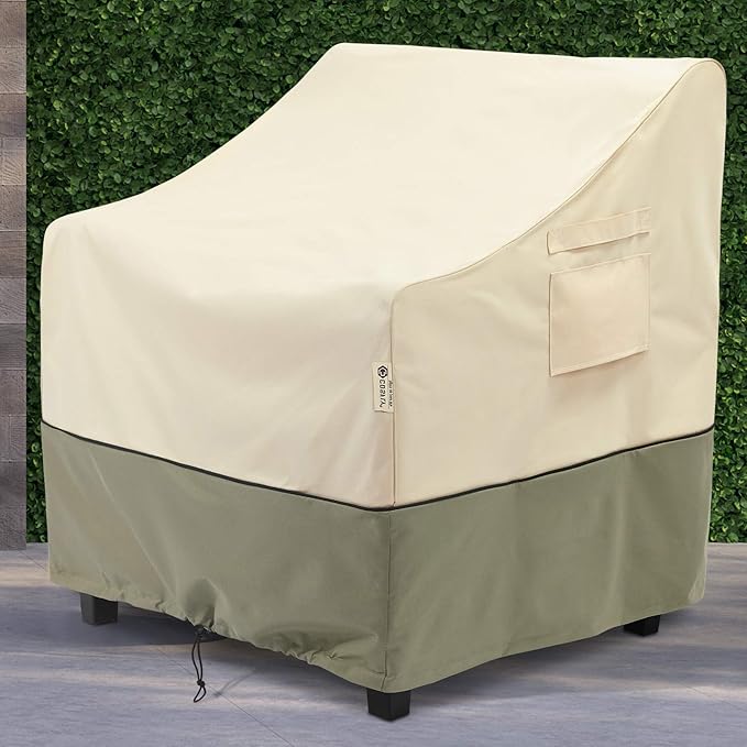 COSFLY Outdoor Furniture Patio Chair Covers Waterproof, Lounge Deep Seat Cover, Lawn Furnitures Covers Fits up to 33W x 34D x 31H inches(2 Pack)