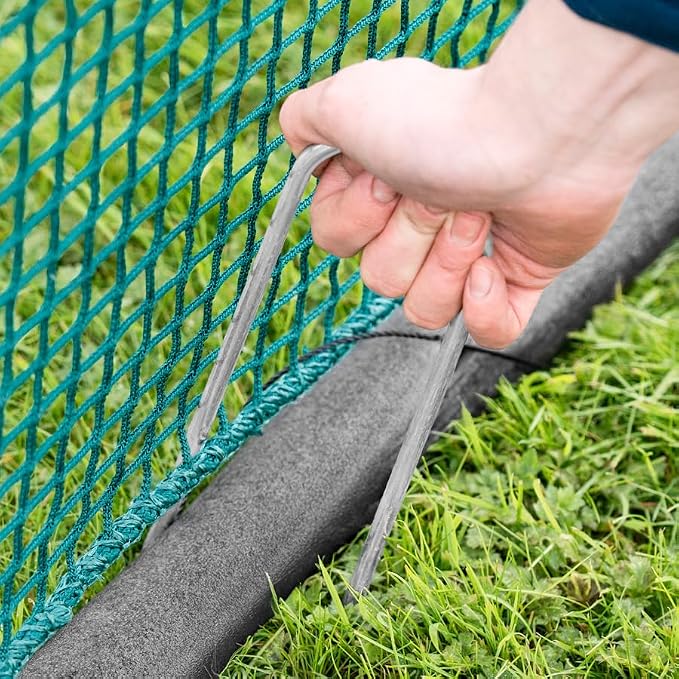 FORZA Steel U-Peg Ground Anchors | Heavy-Duty Galvanized Stakes for Soccer Goals Garden Yards Tents SOD Pins Lawn Landscaping Staples – Multiple Sizes & Packs (4, 10 Inch)