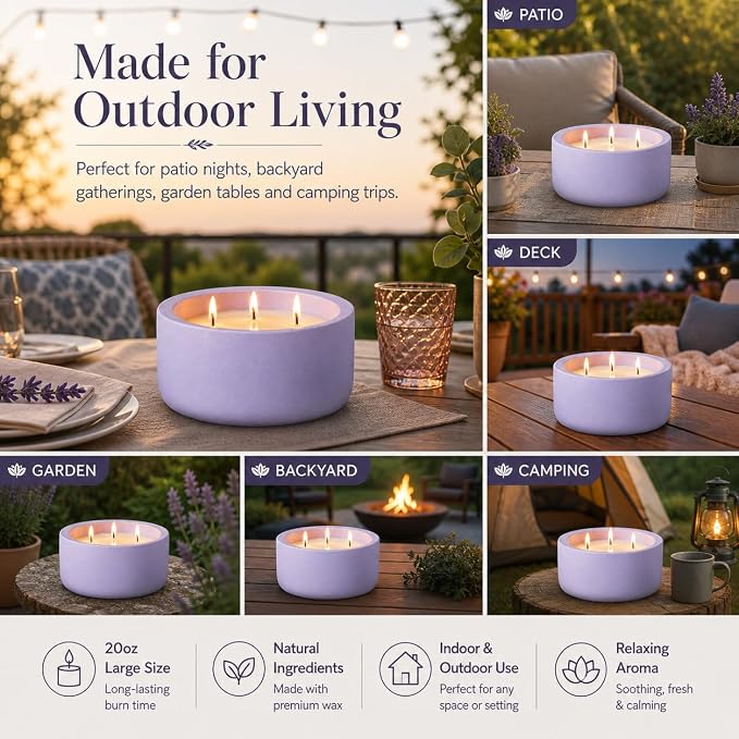 Scented Candles for Home Scented, Non Toxic Soy Candle for Women & Men, Matte Ceramic Jar Perfect Luxury Home Fragrance, Elegant Décor & Gift