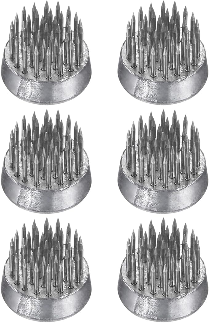 M METERXITY 48-Pack Flower Frog 0.9" Round Steel Flower Pins Flower Frog Holder Flower Arranger Fixed Tools Floral Frog for Arrangements Vase/Plant Decoration/Home Decor [1.1cm Pins]