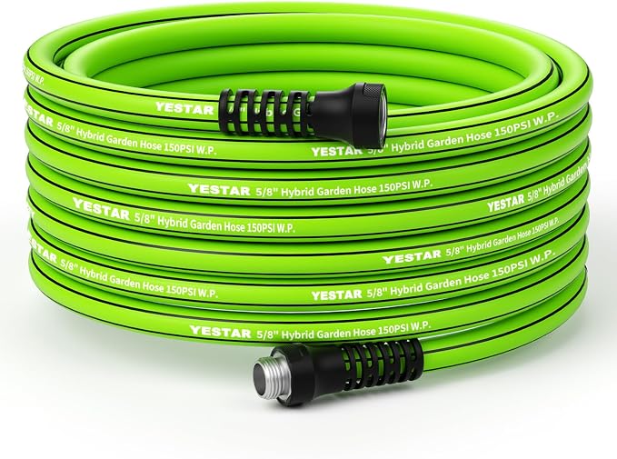 Garden Hose 100ft,Water Hose Heavy Duty,Flexible and Durable, Lightweight Hybrid Hose with Swivel Handle,Leakproof Hose Male to Female Fittings