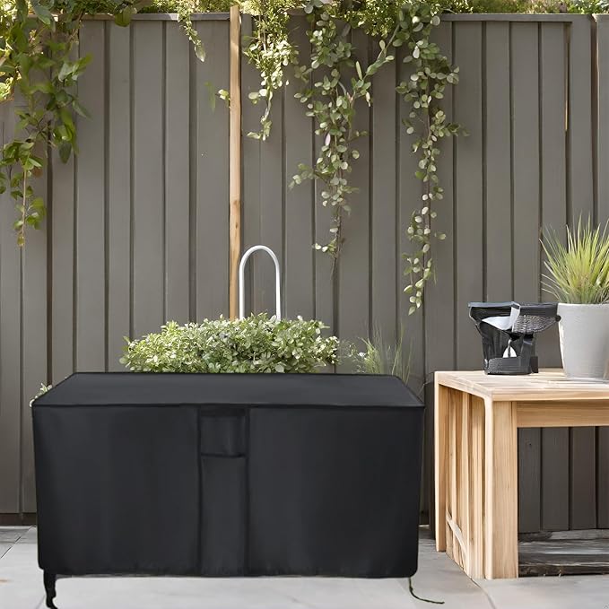 Storage Sheds Cover Fit for Devoko Outdoor Storage Cabinet, Waterproof Storage Box Storage Cabinet Cover- 48"L x 26"W x 37"H