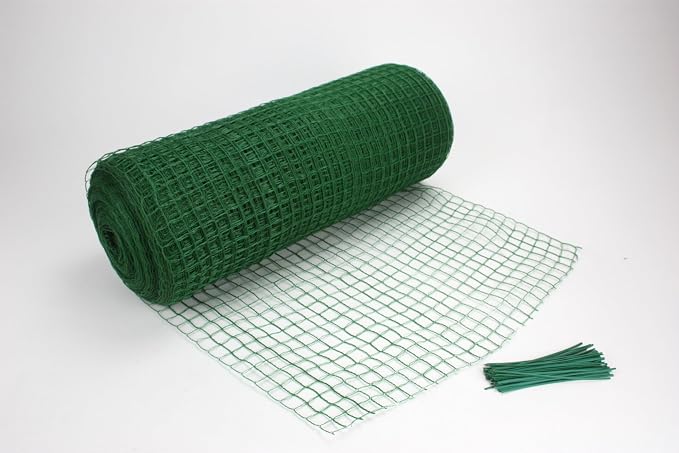Netting Rolls 330' x 18" Wide. A Great Deer Deterrent for odd Shaped Plants and Especially Young Trees. Also Provides Protection for Your Plants from Heavy Snow and ice Damage.