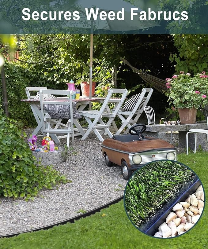 150pack 8-Inch Plastic Landscape Edging Spikes Landscape Anchoring Nail Spiral Landscape Stake for Weed Barrier, Paver Edging, Landscape Edging, Lawn Edging, Garden Edging Spikes