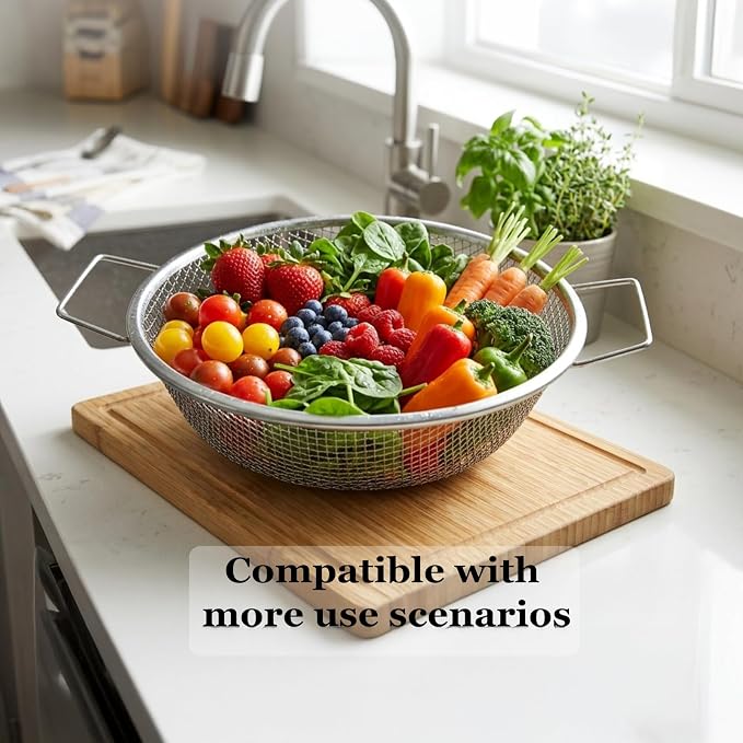 3PCS Soil Sifter for Gardening with Handles - Rock Compost Dirt Sifter for 5 Gallon Bucket, 1/4in,1/8in,3/8in Mesh Garden Sifting Screen Gravel Sawdust Vermicompost with Repotting Mat