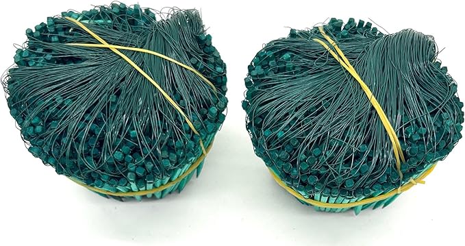 Yellow Brick Road 1000 Pack - 2 1/2" Green Wired Florist Picks -2 Bundles - 500 Picks per Bundle - Flower Arrangements- 2 Pack