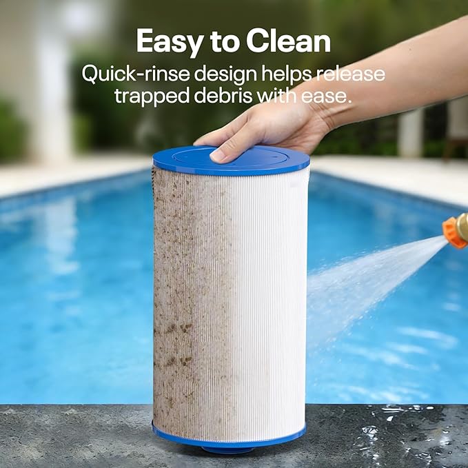POOLPURE Spa Filter Replaces Watkins 303279, PFF42TC-P4, 5CH-37, 78460, FC-2402, Lifesmart, Freeflow, AquaTerra, Hydromaster, Grandmaster, Simplicity, Bermuda Hot Tub Filters 1PACK