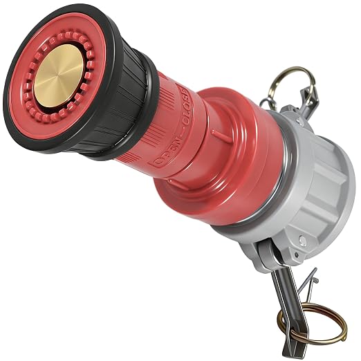 Heavey Duty 2 Inch Fire Hose Nozzle Thermoplastic Fire Equipment Industial Spray Jet Fog Nozzle with 2" Aluminum Camlock Fitting