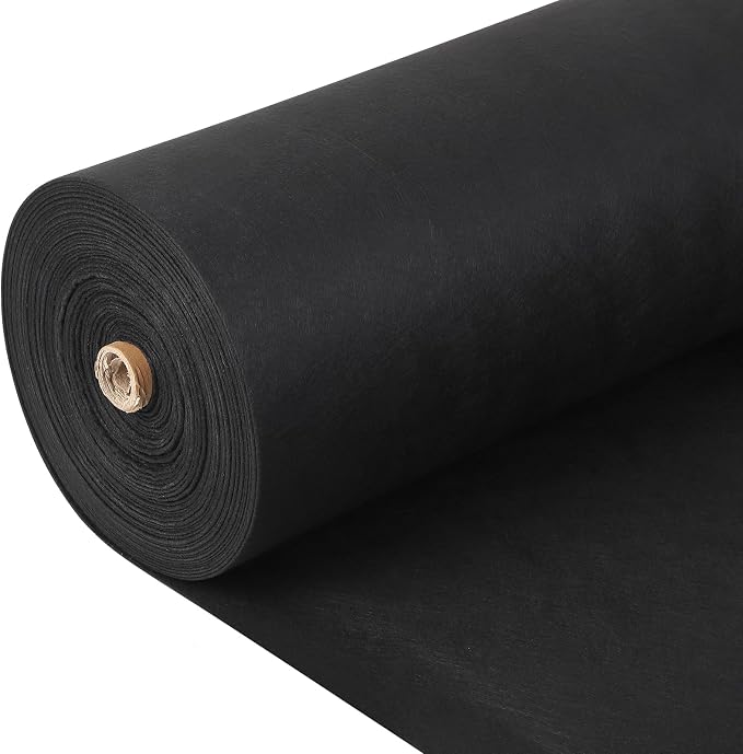Geotextile Landscape, 4 ft x 50 ft & 6 oz Geotextile Fabric, PP Drainage 350N Tensile Strength & 440N Load Capacity, for Driveway & Road Stabilizationr, Erosion Control, French Drains