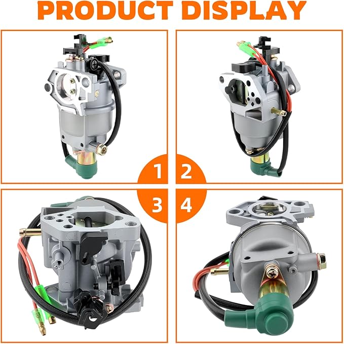 GoaMotors Carburetor Kit Fit for A-iPower SUA12000E SUA8520E SUA6500E SUA9000E Generator for All Power America 6000 7500 Watt Gasoline Generator APG3009 APG3009C Westpro WH6500E