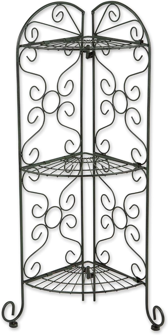 Zingz & Thingz Enchanting Secret Garden Collection Plant Stand, 12.5x9x30.25, Corner