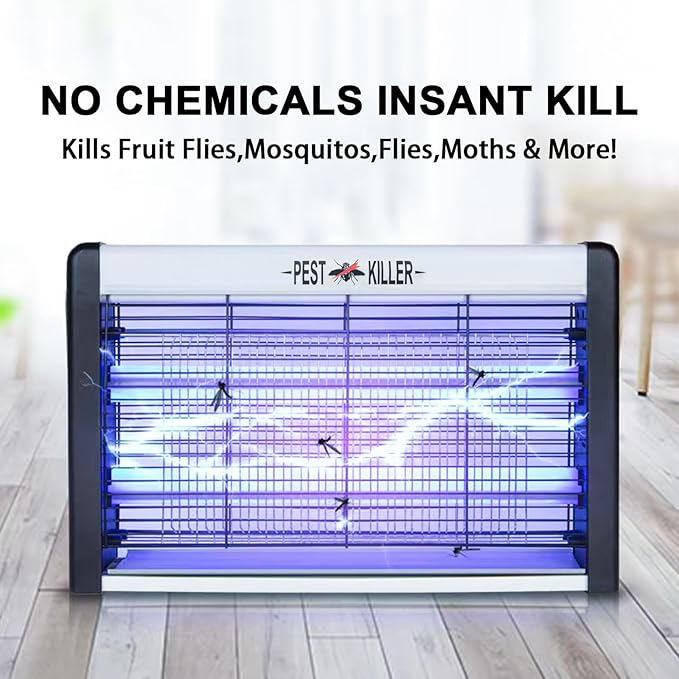 20W Electric Indoor Bug Zapper, Mosquito Trap with UV Light, Insect Killer Eliminator for Home, Office, Restaurant