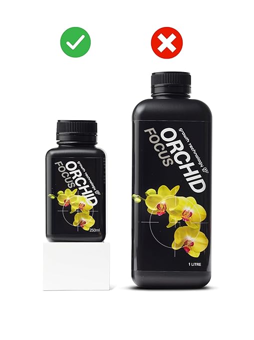 Growth Technology GT Orchid Focus – Liquid Plant Nutrient for Phalaenopsis, Vanda, Cymbidium, Dendrobium, Bromeliads & Indoor Plants – Nitrate-Based for Healthy Growth & Foliage – 8.5 fl oz (250 mL)