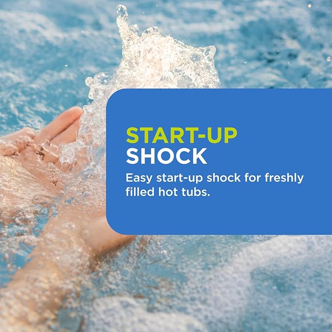FROG Jump Start for Hot Tubs - Start-Up Chlorine Shock Removes Organic Contaminants & Establishes Chlorine Level - Hot Tub Set Up & Treatment - 12 Pack