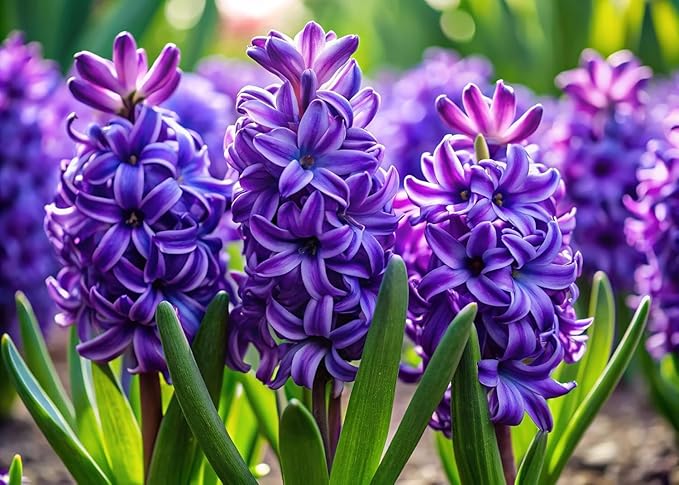 Purple Hyacinth Bulbs for Planting (10 Bulbs)