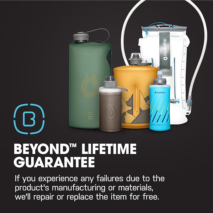 HydraPak SkyFlask Speed - Collapsible Handheld Running Water Bottle (350ml, 500ml, 500ml Insulated) - Adjustable Strap, Lightweight, Spill-Proof Cap | Collapsible, Handheld, Running, Adjustable Strap, Lightweight, Spill-Proof Cap