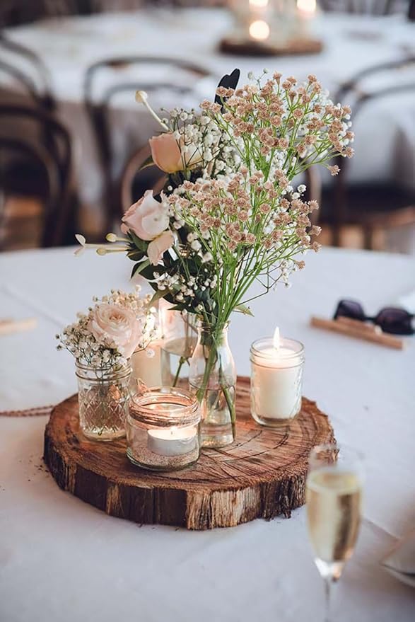 Baby's Breath Artificial Flowers Bulk 10 Pack (30pcs) Faux Baby Breath Plastic Flower Fake Gypsophila Flower Arrangement for Crafts Fake Flowers Bouquet for Wedding Centerpieces Fall White Baby Breath