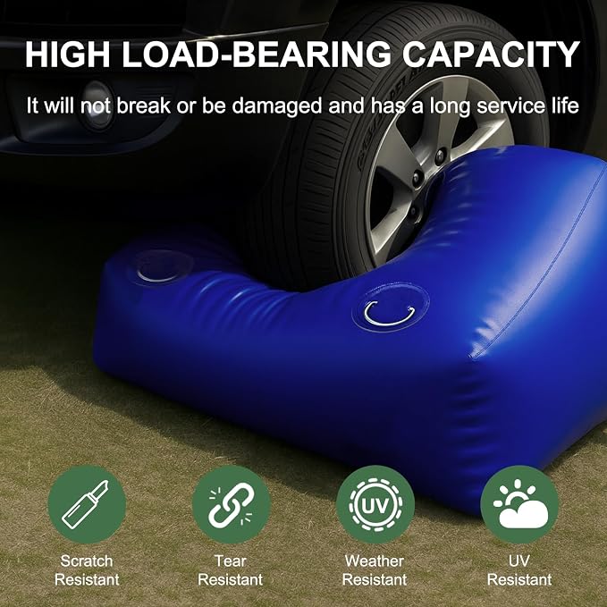 100 Gallon Water Bladder, 1000D PVC Foldable Portable Water Tank, Blue Large Capacity Water Bag Container for Camping, Garden, Agricultural Irrigation, Drought Resistance, Emergency Supply