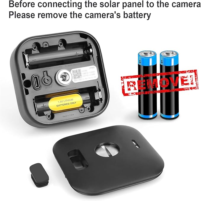 4 Pack Solar Panel for Blink Outdoor 4 (4th Gen) Camera, 4W Solar Panels with USB-C Port, Rubber Plug, IP65 Waterproof, 13.12Ft Cable