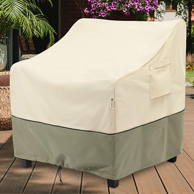 COSFLY Patio Furniture Covers Waterproof, Outdoor Chair Covers 1 Pack Heavy Duty - Fits up to 29W x 30D x36H Inches (1 Pack)