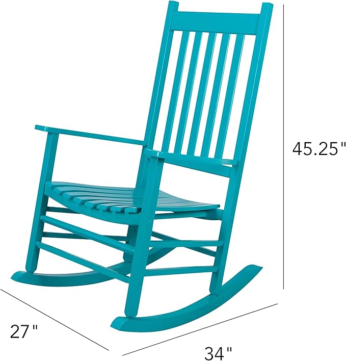 Shine Company Vermont Porch Rockers – Aruba (Set of 2)