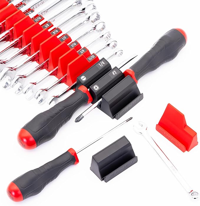 Ernst Manufacturing Wrench Pro - Modular Wrench Organizer for 40 Tools with Magnetic Base - Made in The USA