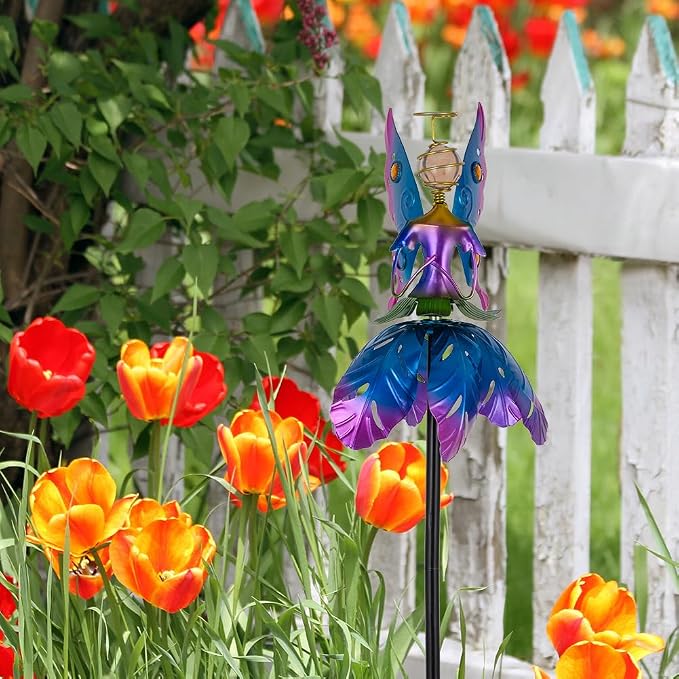 Wind Spinner Outdoor,Waterproof Garden Windmill Spinners,Kinetic Metal Sculpture for Outdoor Yard Lawn Patio Decorations