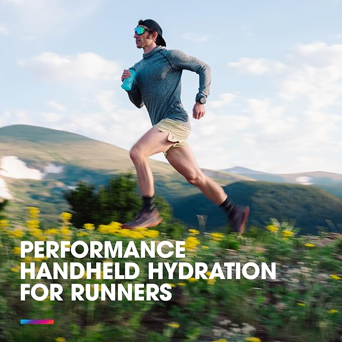 HydraPak SkyFlask Speed - Collapsible Handheld Running Water Bottle (350ml, 500ml, 500ml Insulated) - Adjustable Strap, Lightweight, Spill-Proof Cap | Collapsible, Handheld, Running, Adjustable Strap, Lightweight, Spill-Proof Cap