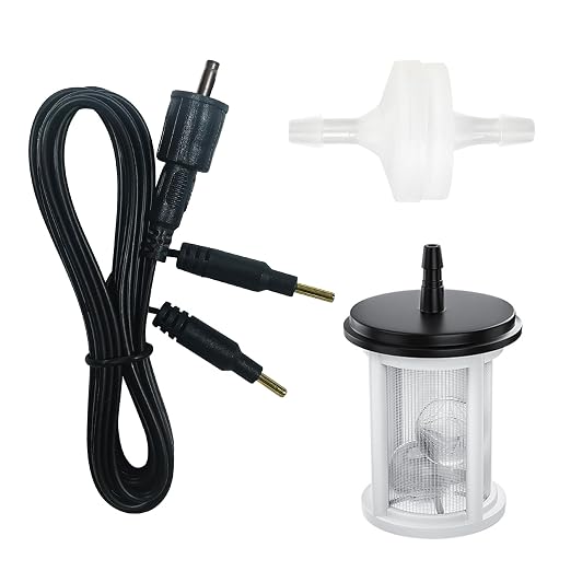 Replacement Accessories for Solar Drip Irrigation System, Anti-Siphon Valve, Gold-Plated Water Level Sensor Wire & Filter for Automatic Plant Watering Kit, Not a Complete Kit