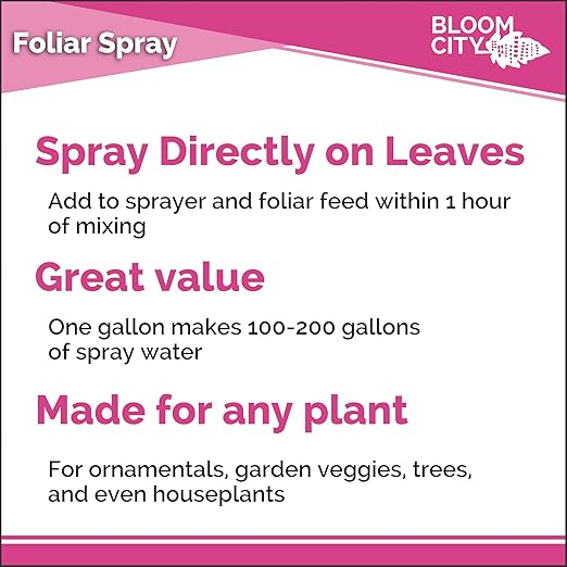 Bloom City Supergreen Organic Kelp Foliar Spray – Liquid Plant Supplement for Faster Nutrient Uptake, Greener Leaves & Vigorous Growth, 1 Gallon